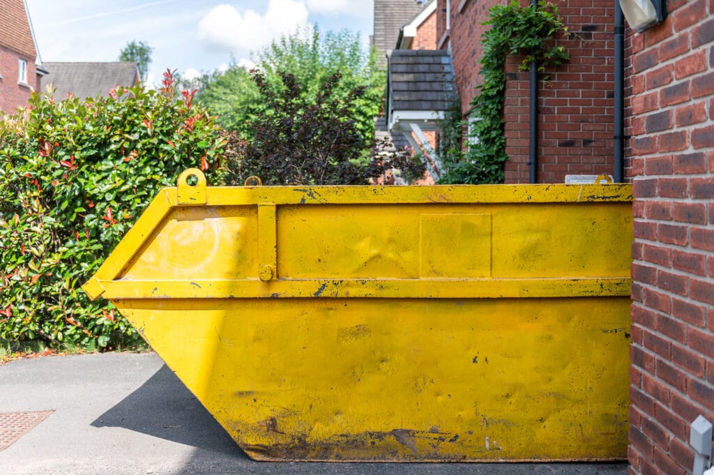 Photograph of a skip used for domestic or commercial waste removal